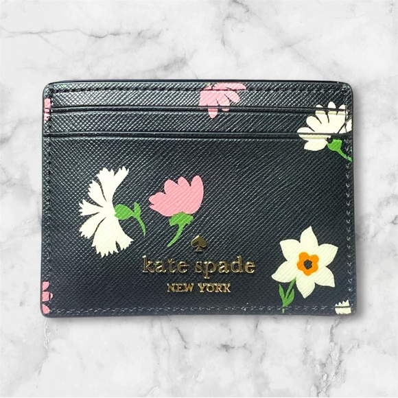 kate spade Handbags - Kate Spade Madison Floral Waltz Printed Slim Card Holder